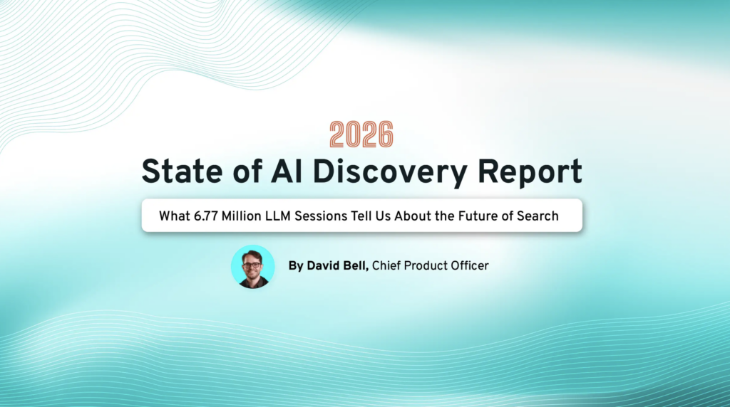 2026 State of AI Discovery Report cover with title, subtitle, and a photo of author David Bell.